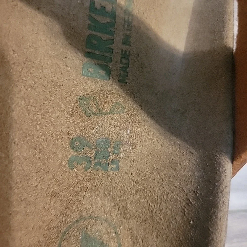 Birkenstock Sandals New Franca Pecan Birkibuc Vegan Tan Womens 8 US 39 EU NEW - Picture 9 of 10